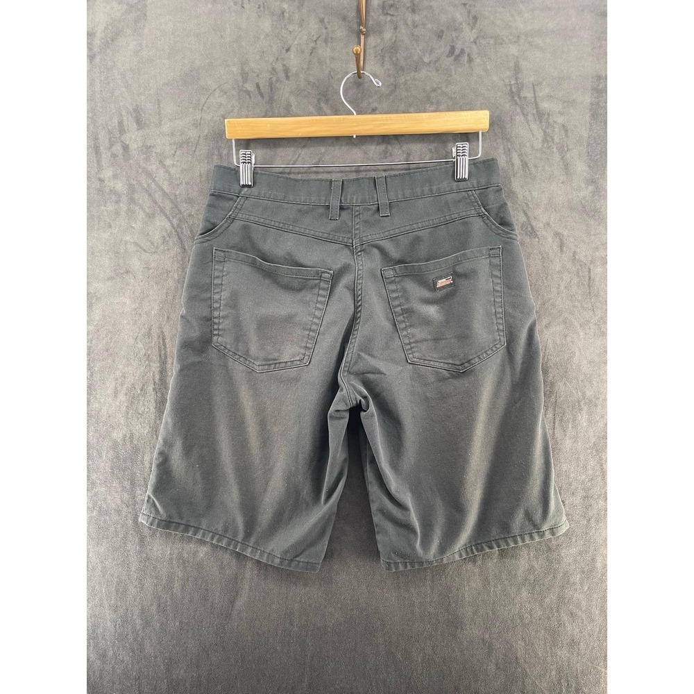 VTG Dickies Men's Black Work Shorts Size 32 Relaxed Fit Skate Workwear - Picture 2 of 7